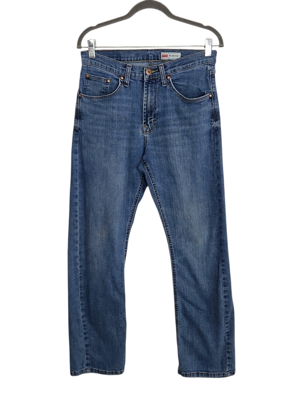 Wrangler Mens Relaxed Bootcut Jeans Size 29 x 30 Distressed